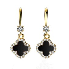 Kleeblatt blumen ohrringe - blumen,