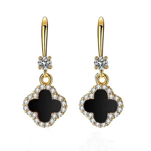 Kleeblatt blumen ohrringe - blumen,