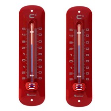 2 Stück Metall Thermometer