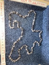 Rauchquarz kette, Rauchquarz , Rohstein, Heilstein, 50g, Länge 90cm