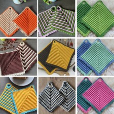 Topflappen 2 St./1 Paar Handarbeit Baumwolle gehäkelt verschiedene Muster/Farben