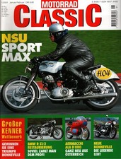 Zeitschrift Motorrad Classic #1 2001 NSU Sportmax Bonneville BMW R 51/2 Aermacch