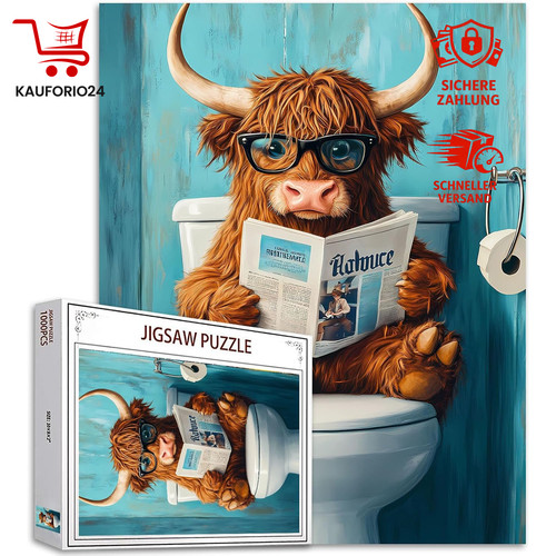 Puzzle 1000 teile hochland - puzzle,