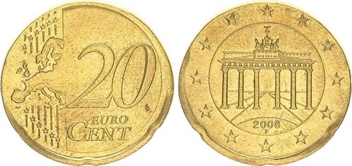 Deutschland fehlprägung - fehlprägung, 20
