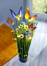 LED-Deko Butterfly im Topf