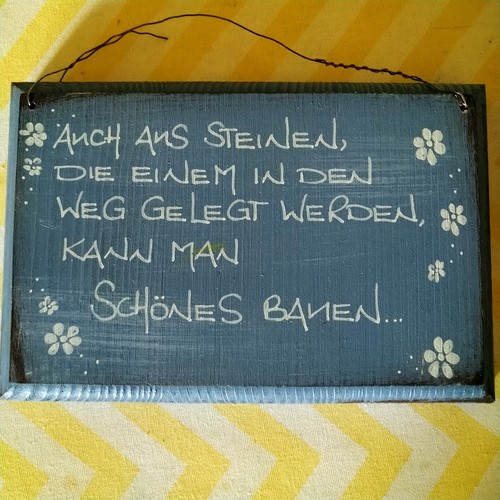 Holzschild spruchschild - holzschild,