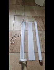 Doppelrollo Duo Rollo Seitenzugrollo, Weiß und Grau