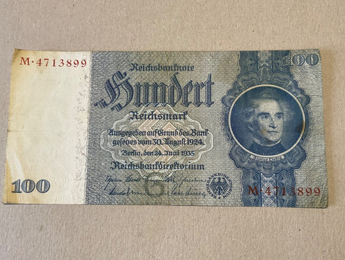 Deutsches reich 100 mark 1935 - deutsches,