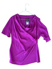 Anja Gockel Bluse Damen Gr. 36/S Lila Elegant Seide