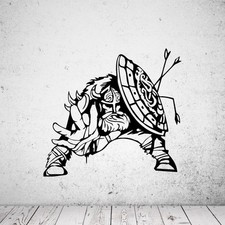 Wandtattoo Wikinger mit Schild