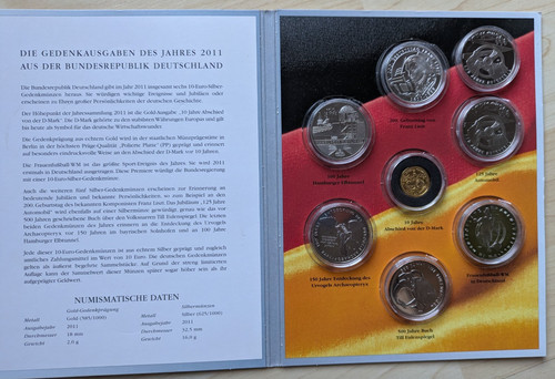 Brd euro gedenkmünzen - brd, 10