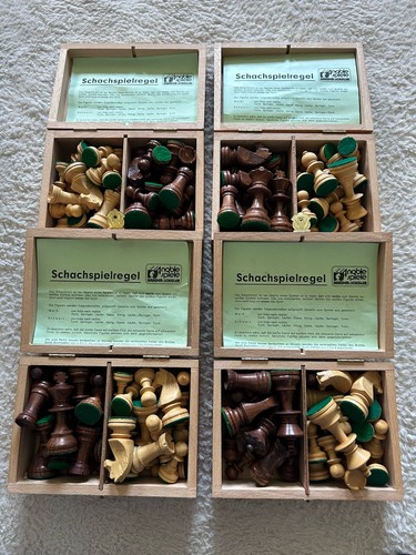 Schachfiguren holz kh - x,