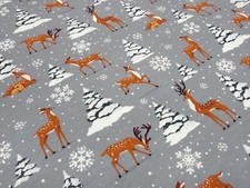 Stoff Baumwolle Jersey Hirsche
