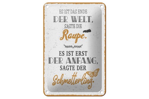 Blechschild 20x30cm gewölbt
