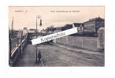 AK Minden, Neue Unterführung am Bahnhof, 1917