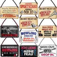 Blechschild  18x12cm Hobby