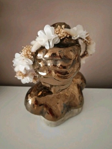 Trockenblumen haarkranz boho - trockenblumen,