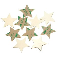 selbstklebende Holz Sterne - 3-50cm Wanddeko Basteln Deko Tischdeko