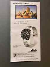 Mido All Dial Chronometer Jorn Utzon Original 2003 Vintage Ad Werbung Reklame