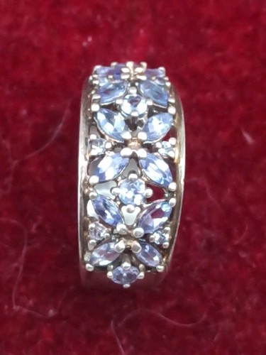 Tansanit ring 925 silber - silber, gr