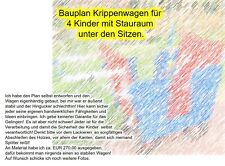 BAUPLAN für Krippenwagen, !!!Geld sparen!!! -Tagesmutter, Nanny. KiTa-