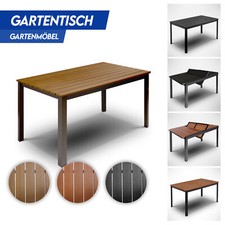 Gartentisch Groß Holztisch oder Plastiktisch 150x90x74 Gartenmöbel Esstisch B-Wa