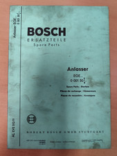 Bosch Anlasser EGE Ersatzteilliste spare parts list K52