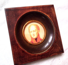 Holz - Messing Biedermeierrahmen 19. Jhrd. Glas