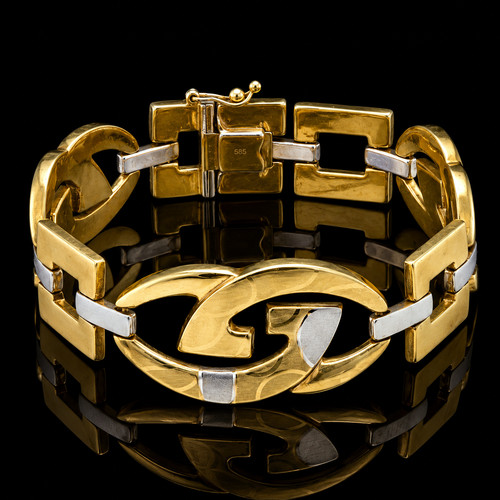 Designer armband 585 gelb - designer,