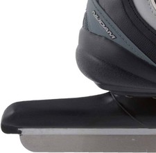 Nijdam Erwachsene Eisschnelllaufschlittschuhe Pro Line, Schwarz/Silber, 44