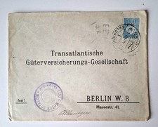 (5)Brief Thessaloniki - Berlin 1909 Marke Osmanisches Reich