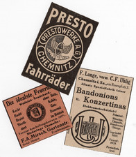 38/848 WERBUNG AUS ZEITSCHRIFT 1925 CHEMNITZ SACHSEN FAHRRAD HERDE ELEKTOMOTOREN