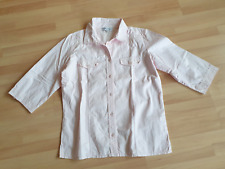 GINA Laura  Damen Bluse Blusenjacke mit Stickerei Gr. M Rose Top Zustand