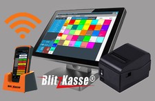  BLITZ!KASSE RESTAURANT'L TOUCHSCREEN FUNKKASSE +1 HANDHELD + LADESTATION