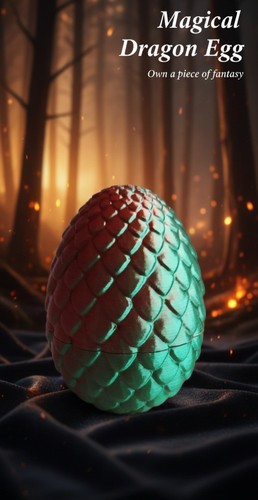 Drachenei dragon egg - egg, groß