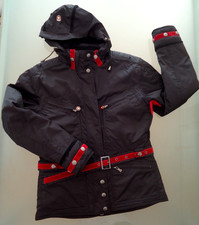 Original WELLENSTEYN schöne warme Damenjacke Winter mit Kapuze Gr.S, schwarz