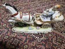 Porzellan Kutsche Groß