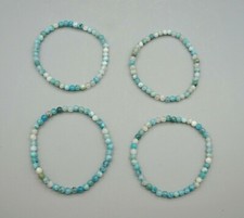 HEMIMORPHIT Armband ca. 19 - 19,5 cm Stretcharmband ca 4 mm Perlen Edelstein