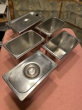5 Bain Marie Edelstahl für Soßen, Mit 3 Deckeln/ Küche Gastronomie