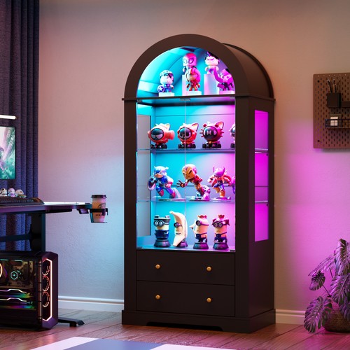 Glasvitrine mit rundbogen - glasvitrine,