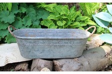 Blumenkasten Zink Shabby gr