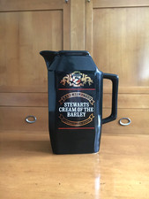 STEWARTS CREAM OF THE BARLEY Whisky Karaffe Keramik Pitcher Wasserkrug Werbung