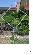  Geschweißter Alu-Rohrrahmen für magnetic loop antenne Seitenlänge 111cm