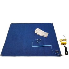 Minadax Anstistatik-Arbeitsmatte 60 x 30cm aus ESD-Gewebe + Zubehör + BOX