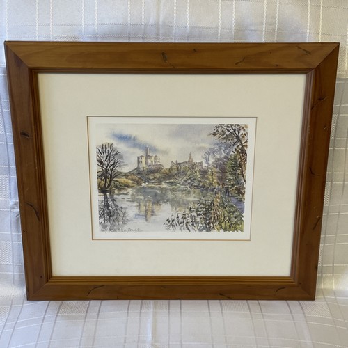 Vintage gerahmtes aquarell - vintage,