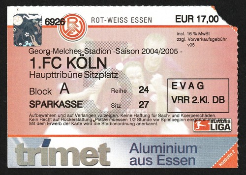 Ticket 2004 rot weiß - |, |
