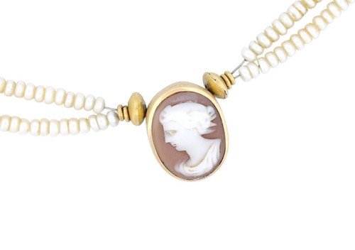 Unikat collier mit kamee - collier, kamee,