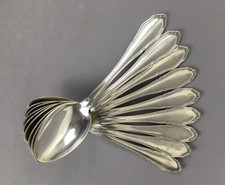 Gebrüder Reiner 9 alte Teelöffel Kaffeelöffel 800er Silber - Serie Seckenrand