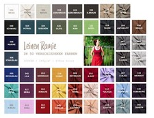 Leinen Meterware Uni - Ramie -