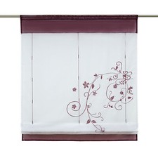 Raffrollo Raffgardine Fenster Rollos Küche Gardinen Fenstergardine Modern Weiß